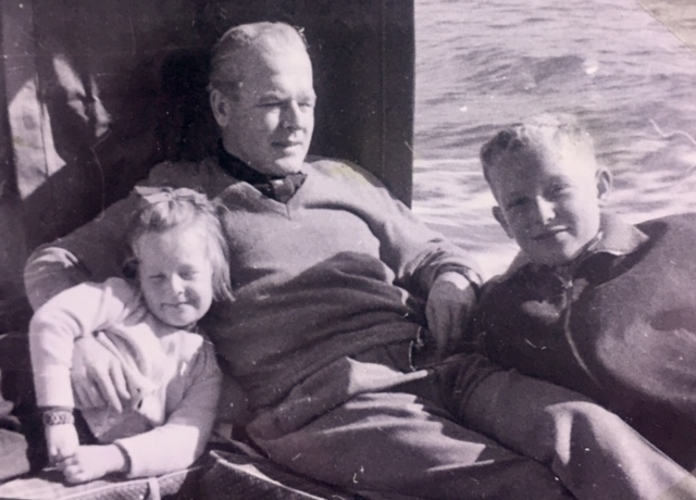 Pepík s dětmi Milanem (Jerrym) a Susan, 1959