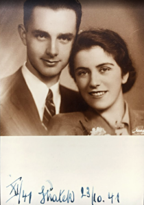svatební fotografie z listopadu 1941